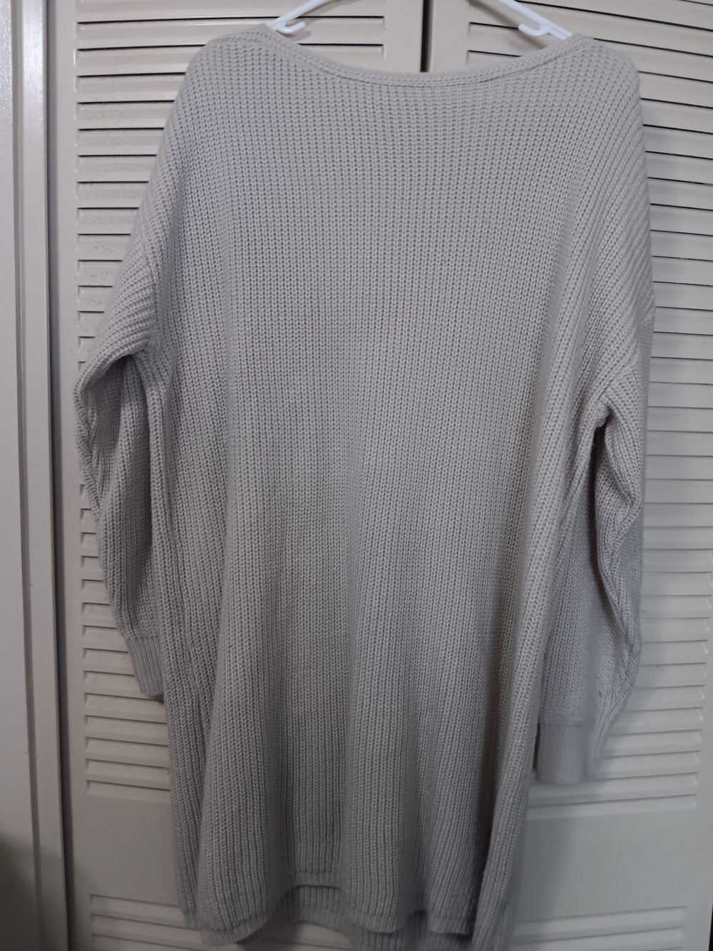 Light Taupe Women's Knit Sweater Dress
